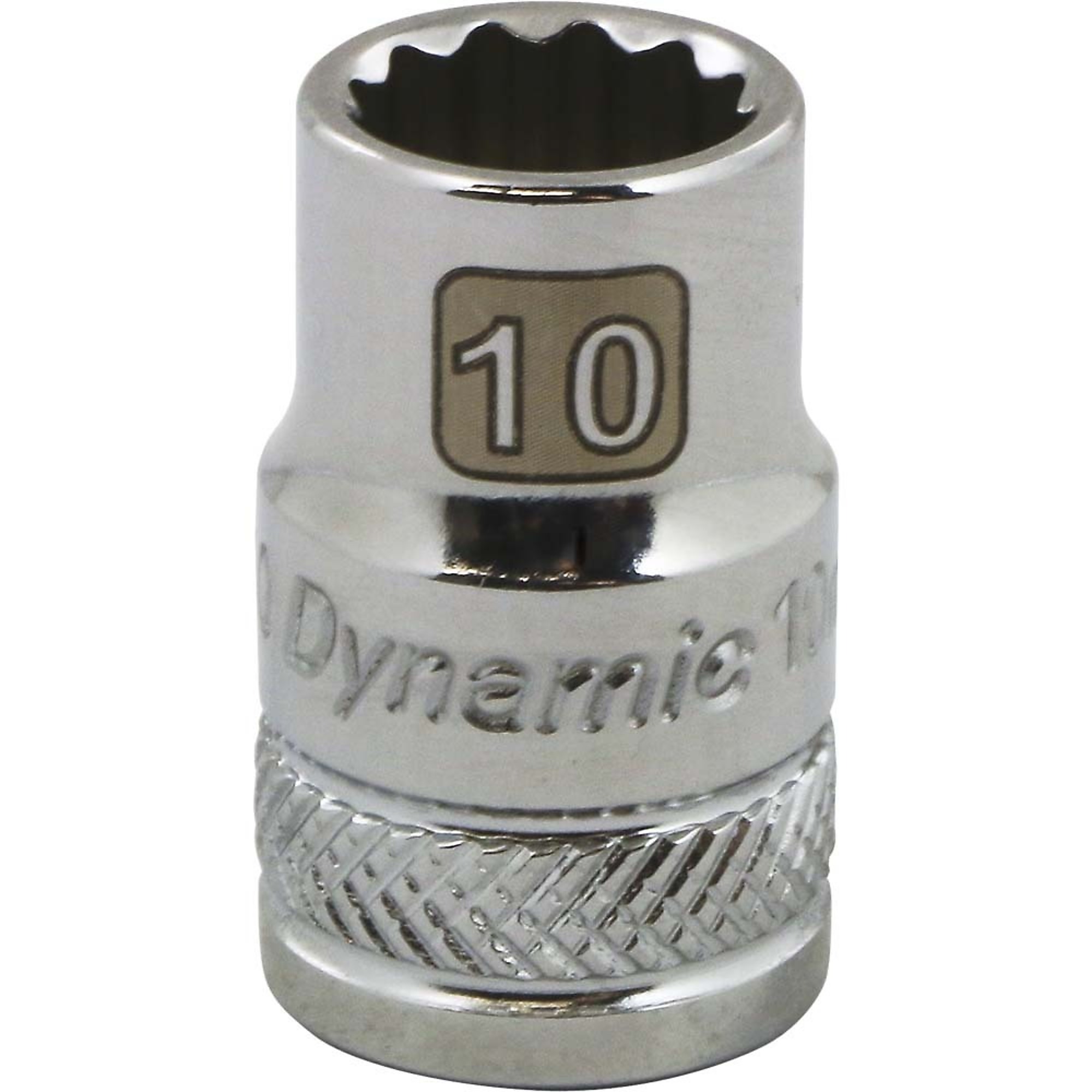 Dynamic Tools 3/8" Drive 12 Point Metric, 10mm Standard Length, Chrome Finish Socket